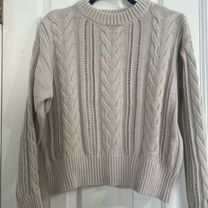 XS Free Assembly cotton cable knit sweater